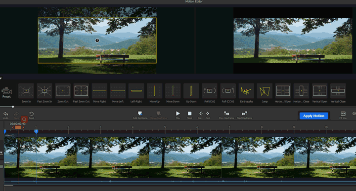 Add Motion Effects to Video