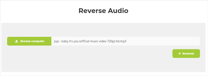 Audioalter Reverse Audio