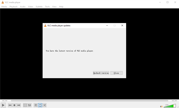 check VLC updates