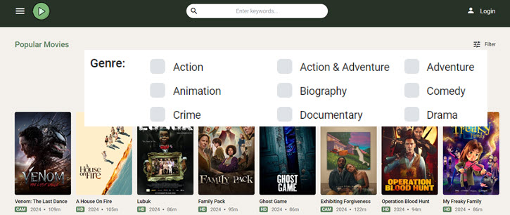 Cineb Interface