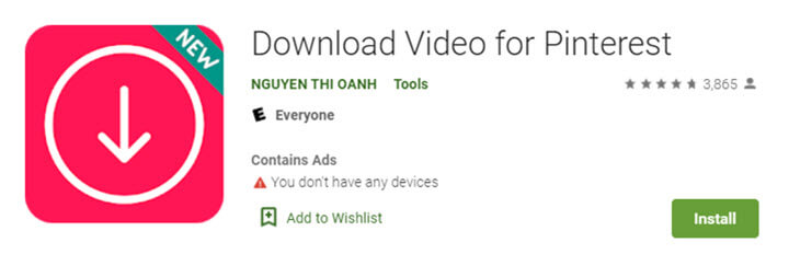 Download Video from Pinterest on Android