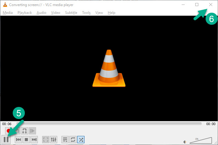 How to record your screen with VLC – Step 4