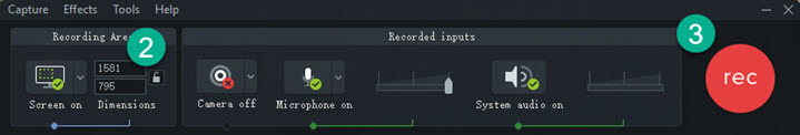 How to record your screen with Camtasia – Step 2 to 3