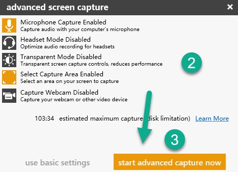 How to record your screen with Ezvid– Step 2 to 3