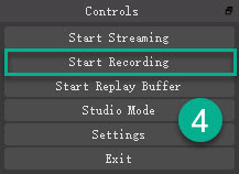 How to record your screen with OBS – Step 4