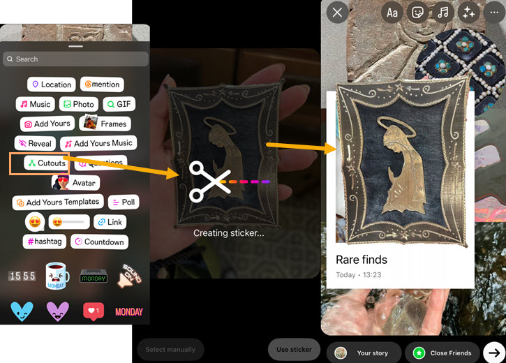 Instagram Story Cutouts Stickers