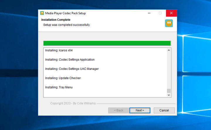 Install Media Player Codec Pack to Get HEVC Codec