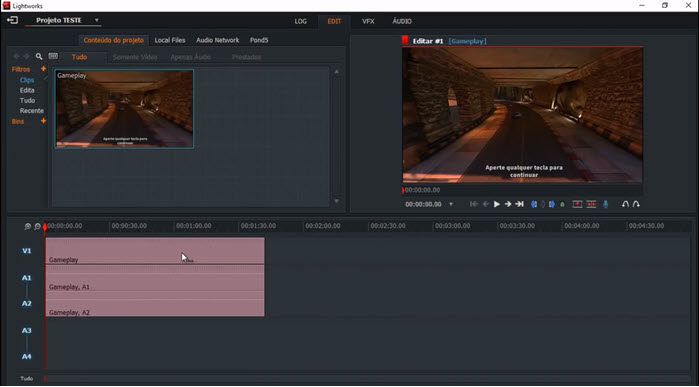 lightworks interface
