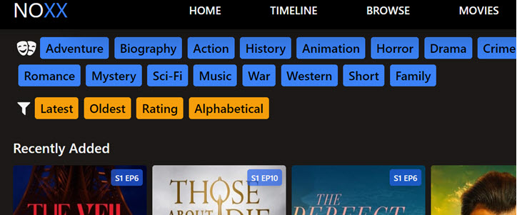 Noxxtv UI