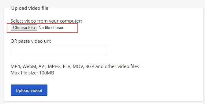 Online Video Speed Editor in Ezgif