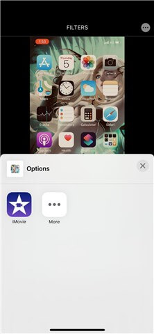 open iPhone video in iMovie