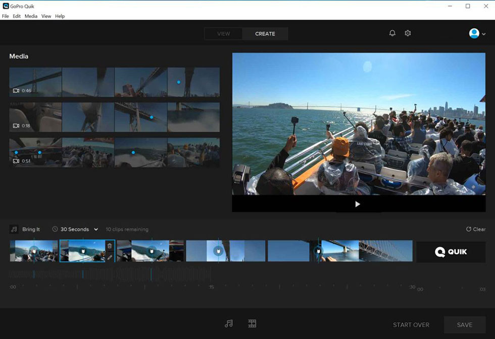 Best free video editor - 13. GoPro Quik