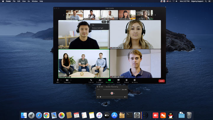 Record a video conference with QuickTime Player on Mac