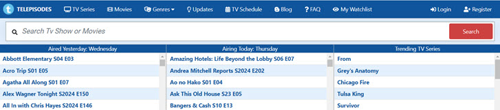 Telepisodes Interface