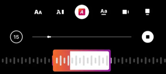 Trim music in Instagram Story