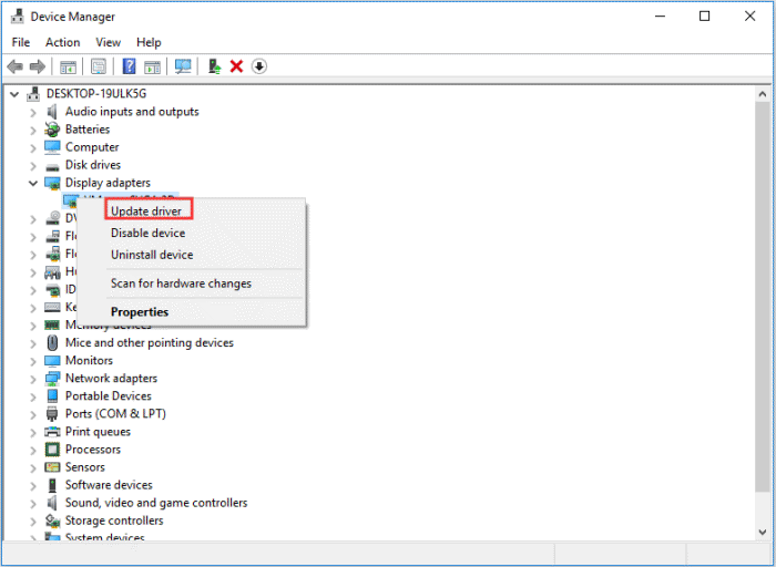 Update Video Device Driver