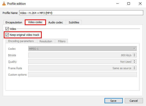 Change Audio Codec Settings