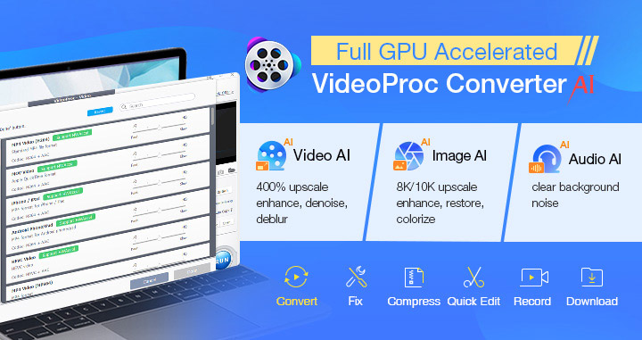 Banner of VideoProc Converter AI