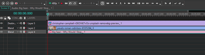 VSDC Free Video Editor Timeline