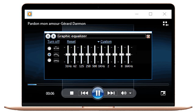 Windows Media Player Equalizer